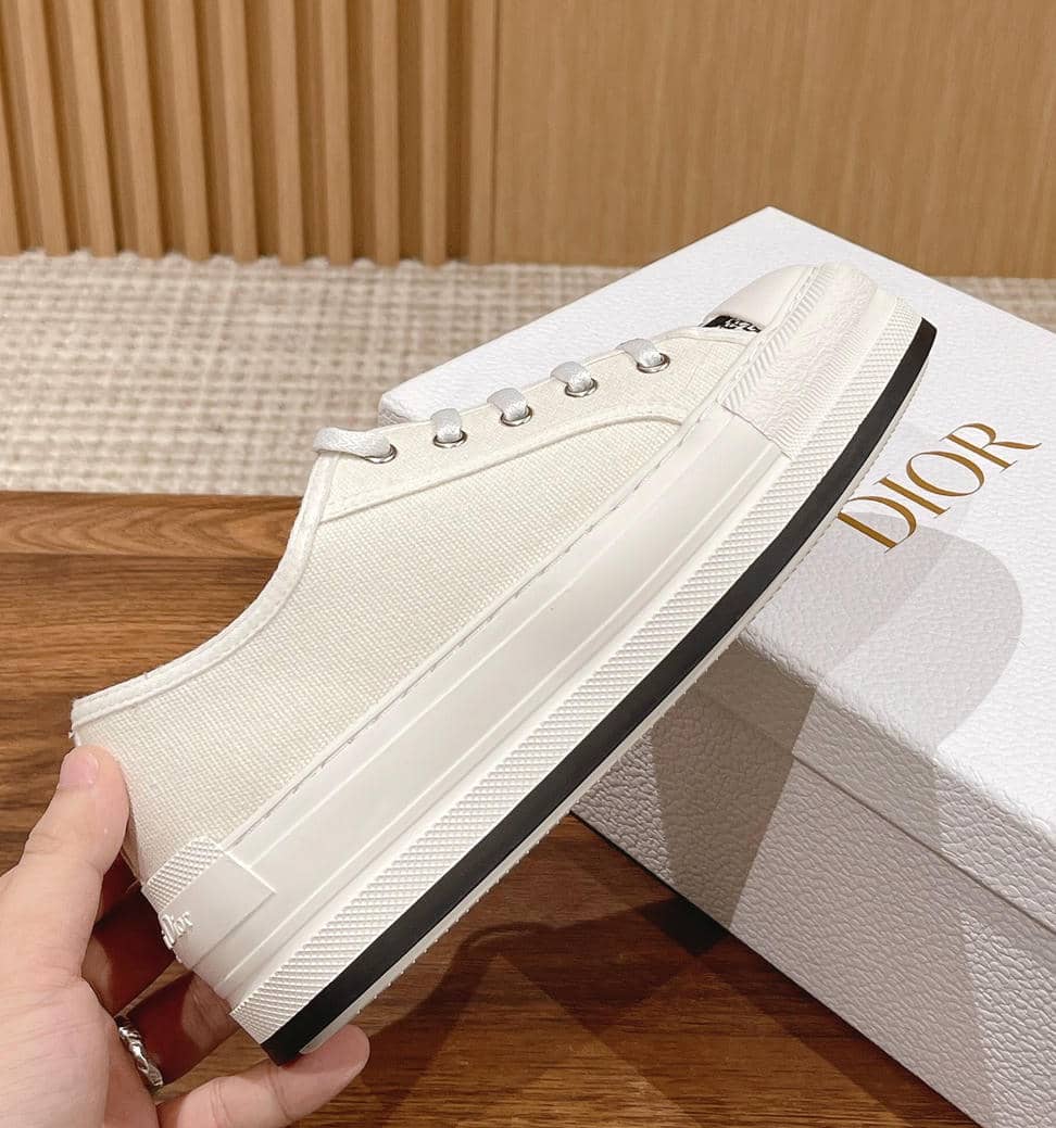 Dior Embroidered White Sneakers-11